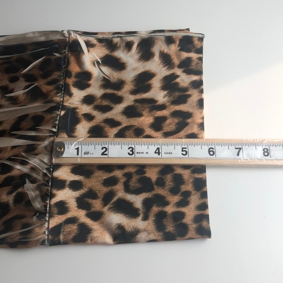 Moa Moa Leopard Print Slouch Neck Sleeveless Blouse Medium - Picture 8 of 10